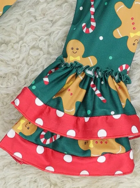 "Holiday Baking Crew" Gingerbread Ruffle Outfit