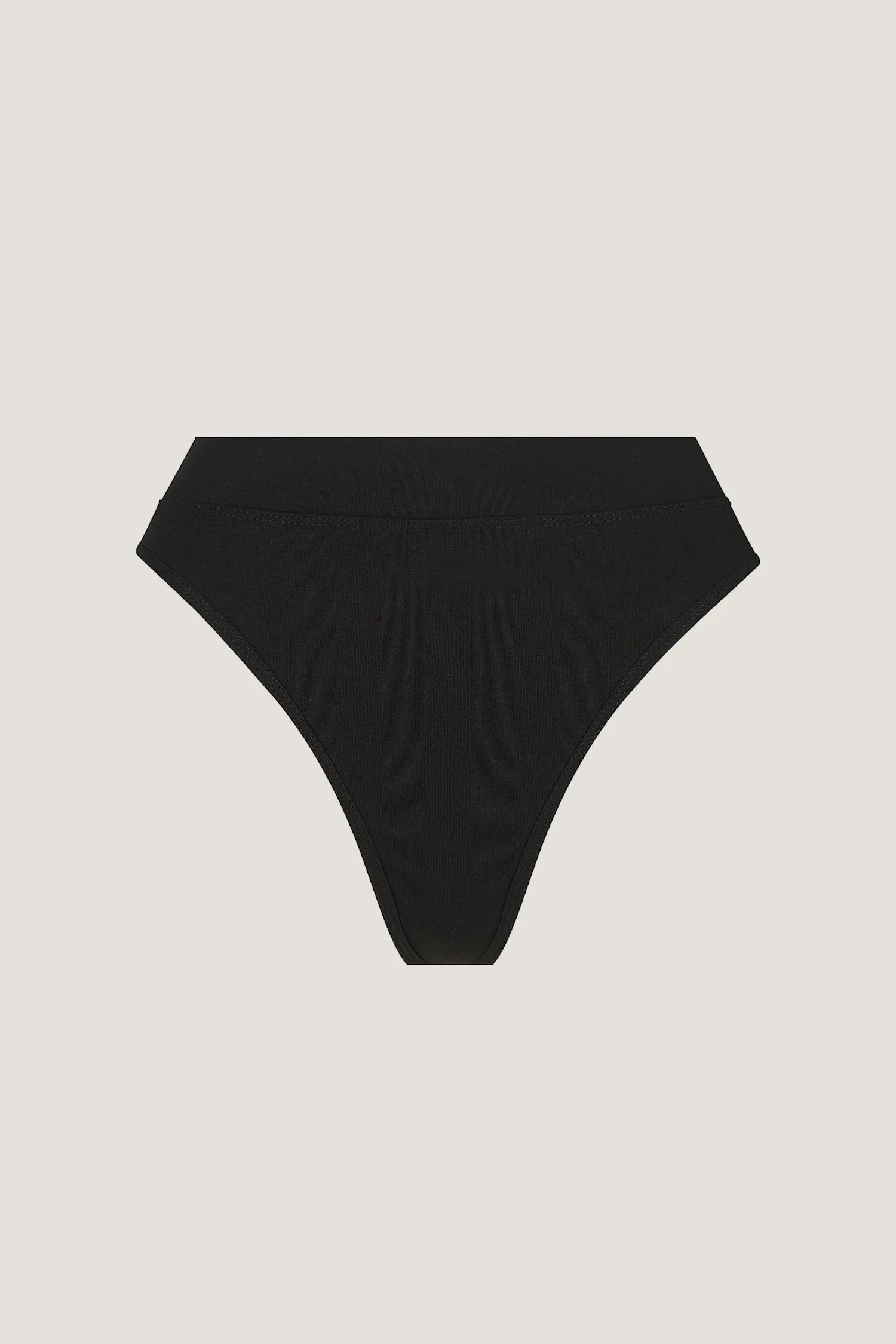 ROBBIE ORGANIC COTTON G STRING - BLACK RIB