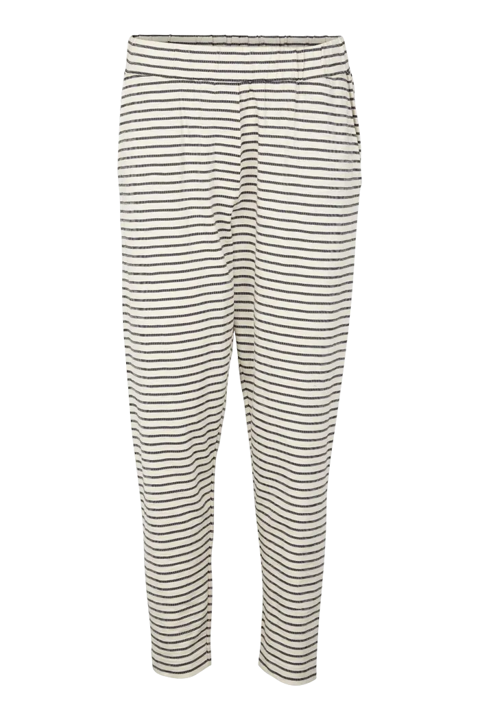 Saga Pants GOTS - Whisper White/Black