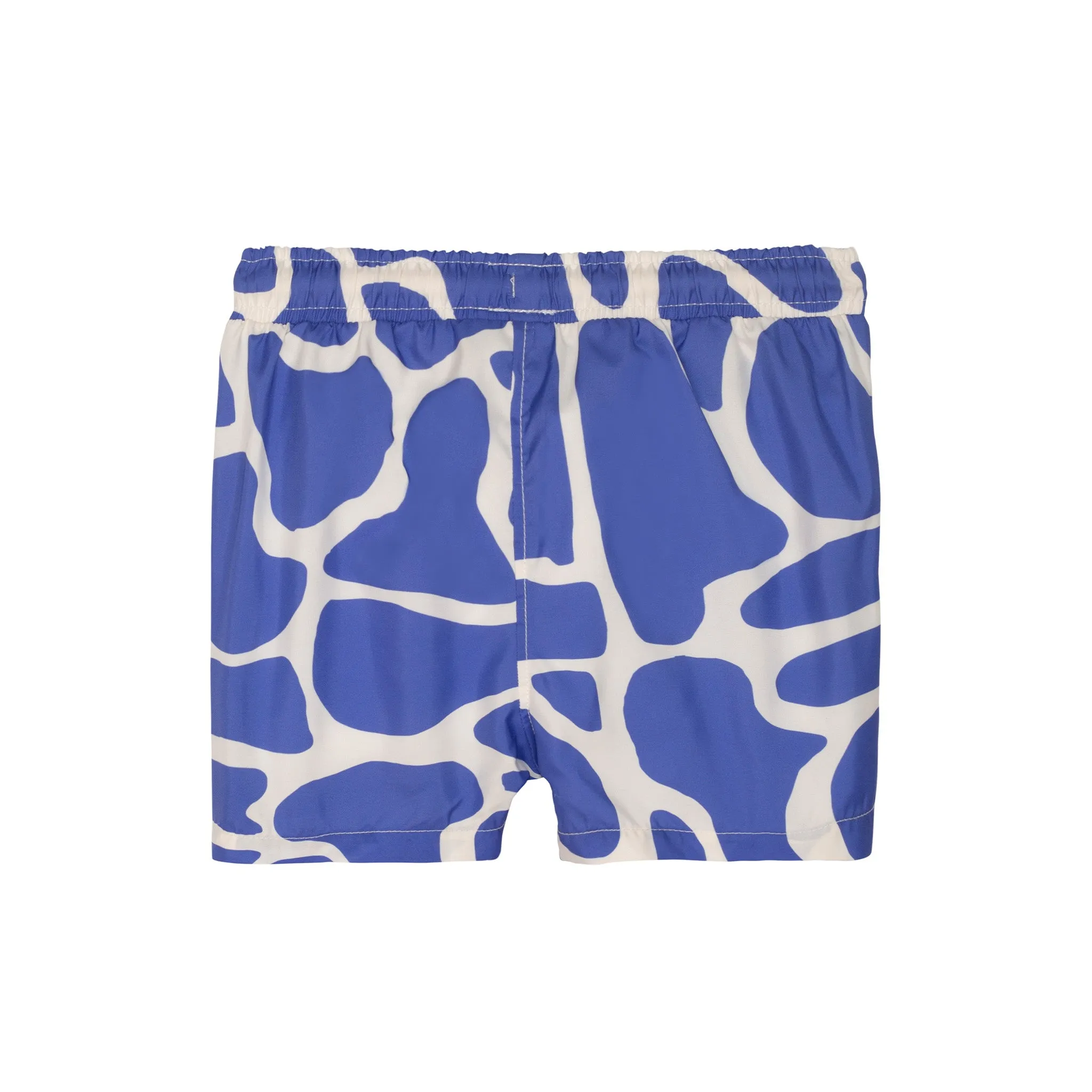 Seaqual Recycled Polyester Blue Gingham Kid Swim Trunks