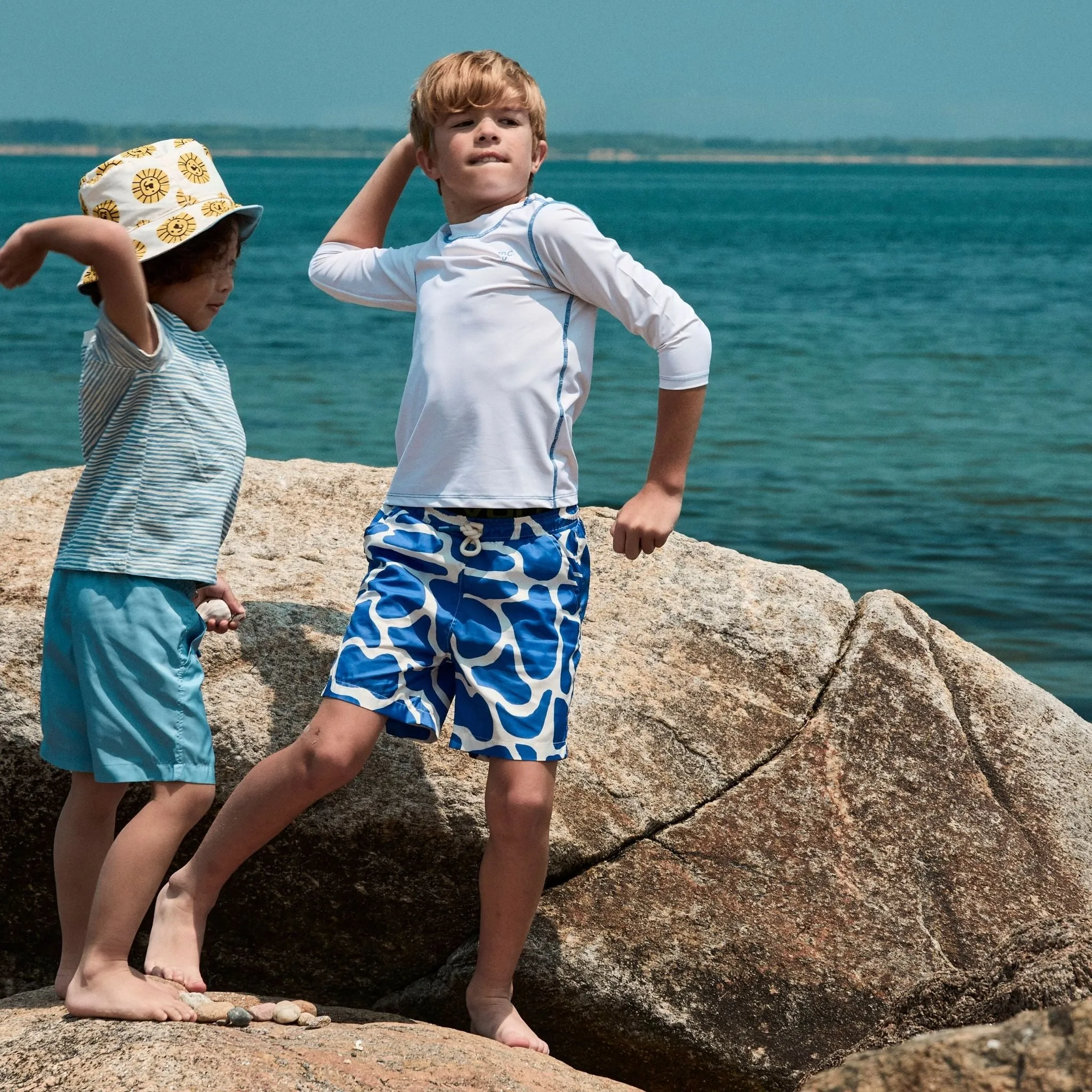 Seaqual Recycled Polyester Lion Kid Swim Trunks