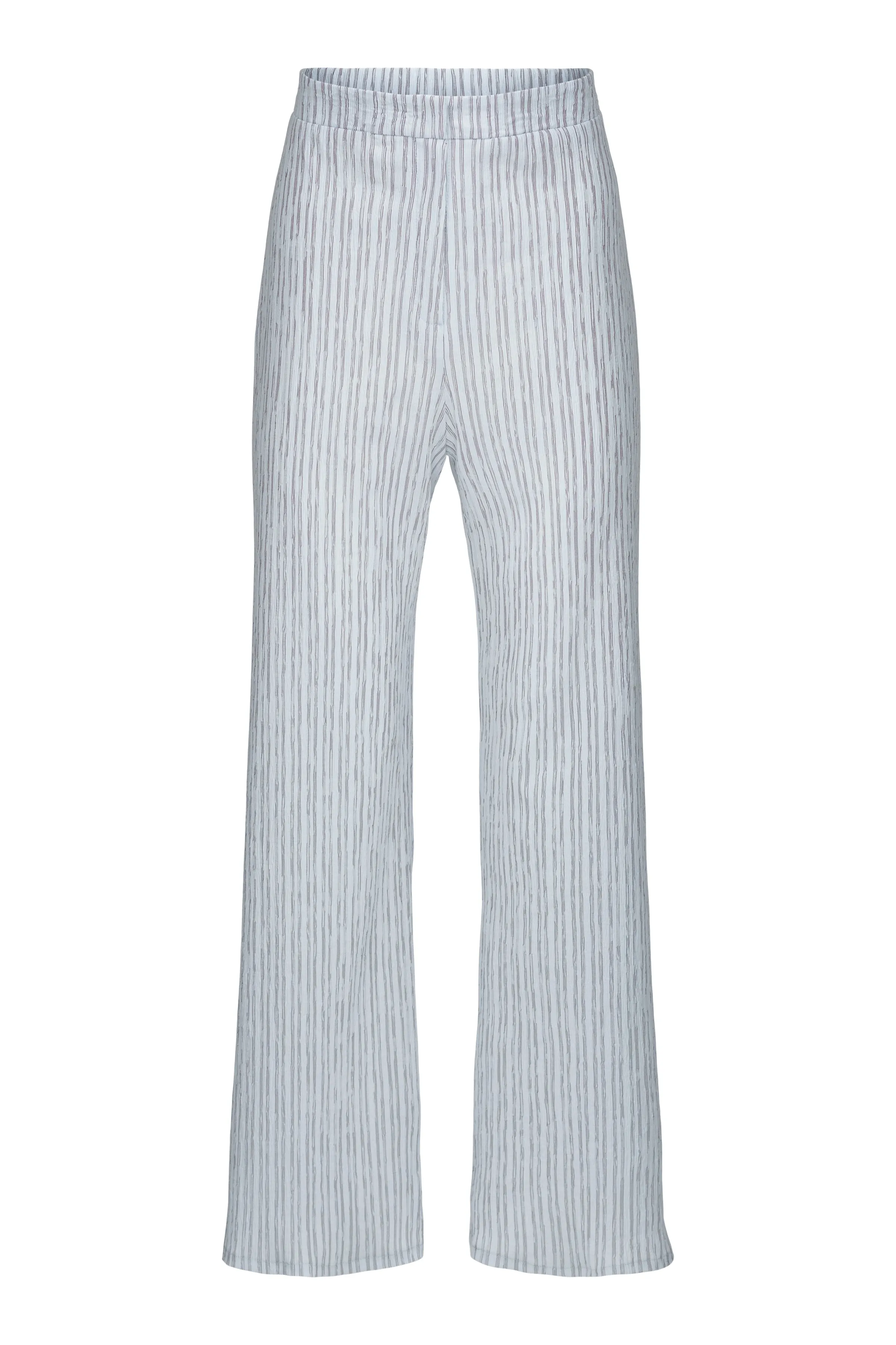 Seersucker Flare Pants