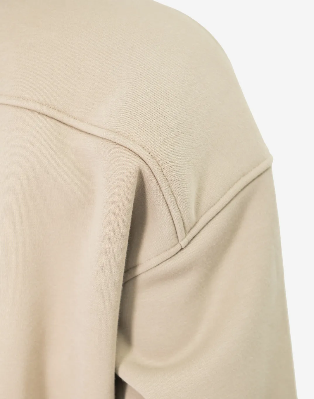 Sierra Fleece Crew in Rich Taupe