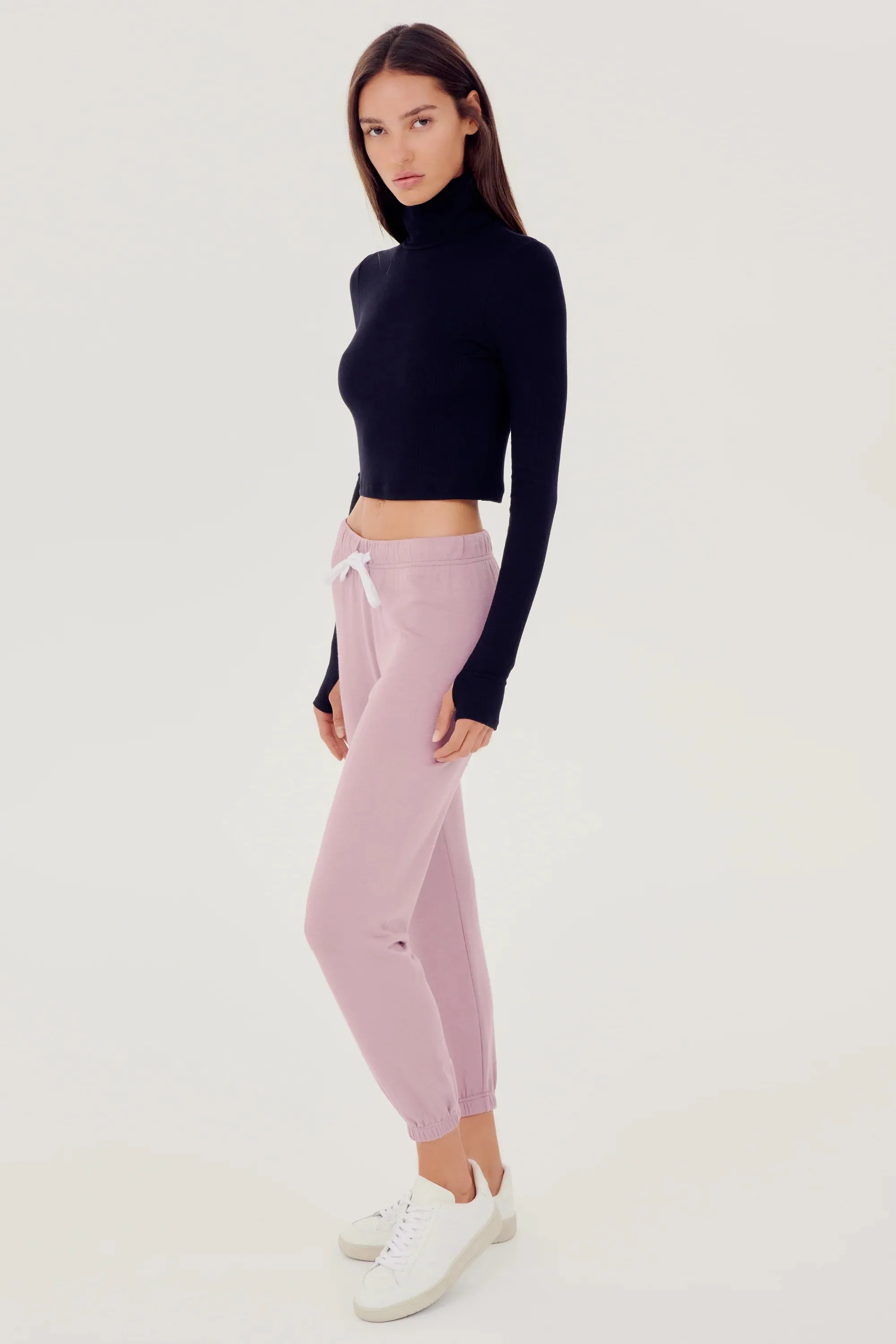 Sonja Fleece Sweatpant: Blush