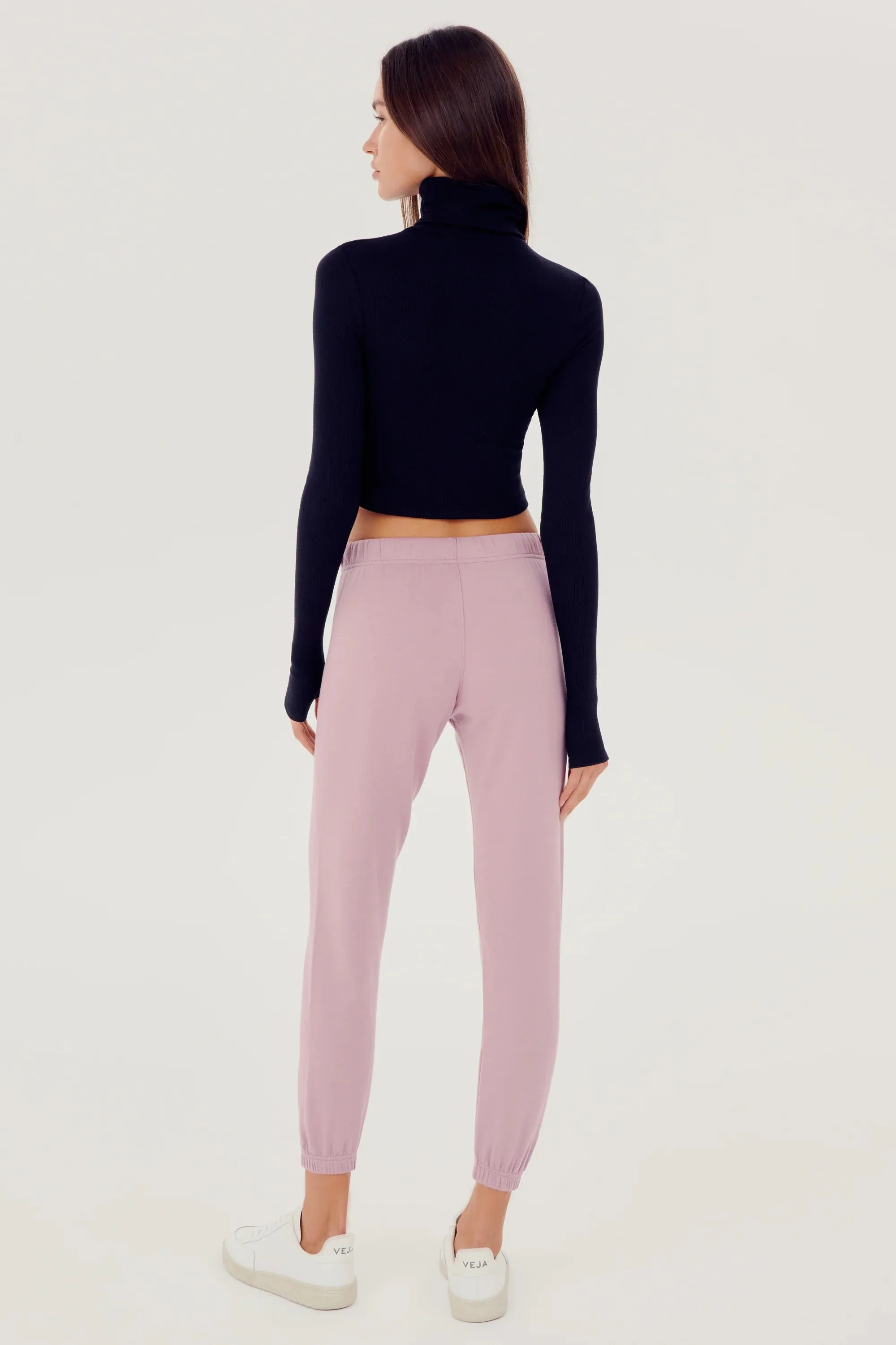 Sonja Fleece Sweatpant: Blush