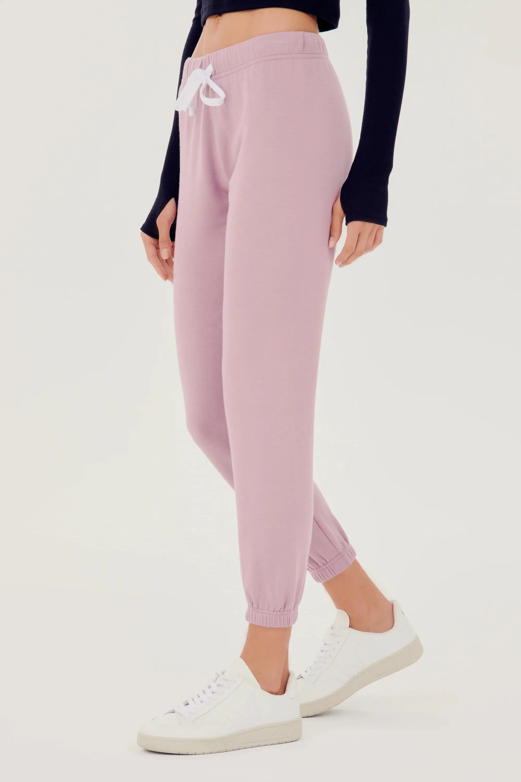 Sonja Fleece Sweatpant: Blush