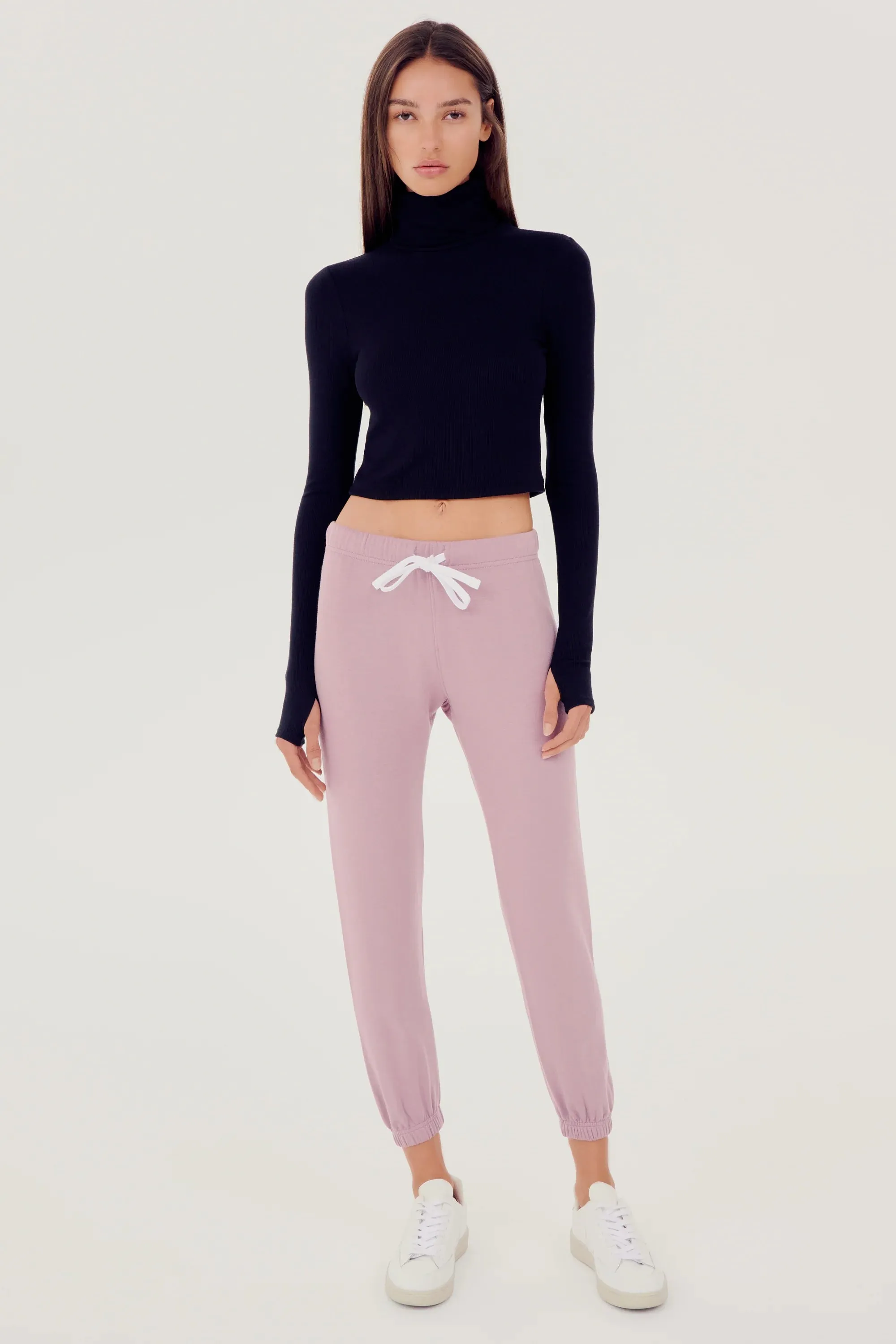 Sonja Fleece Sweatpant: Blush