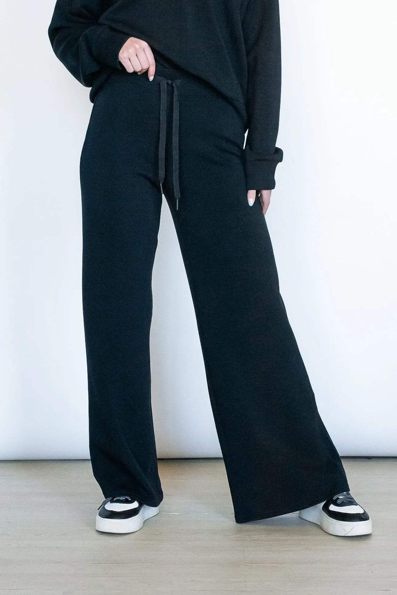 SPANX Air Essentials Black Wide Leg Pant