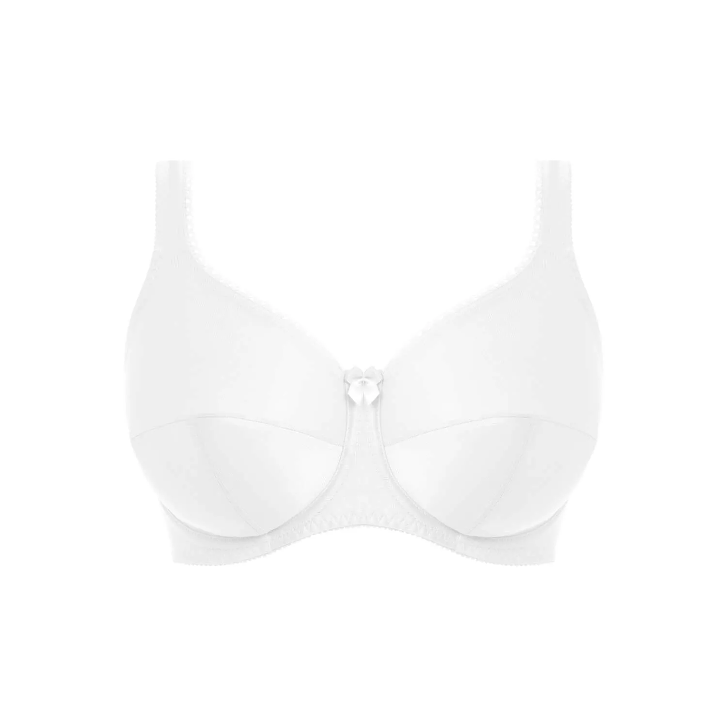 Speciality Cotton & Polyester Smooth Cup Bra - White