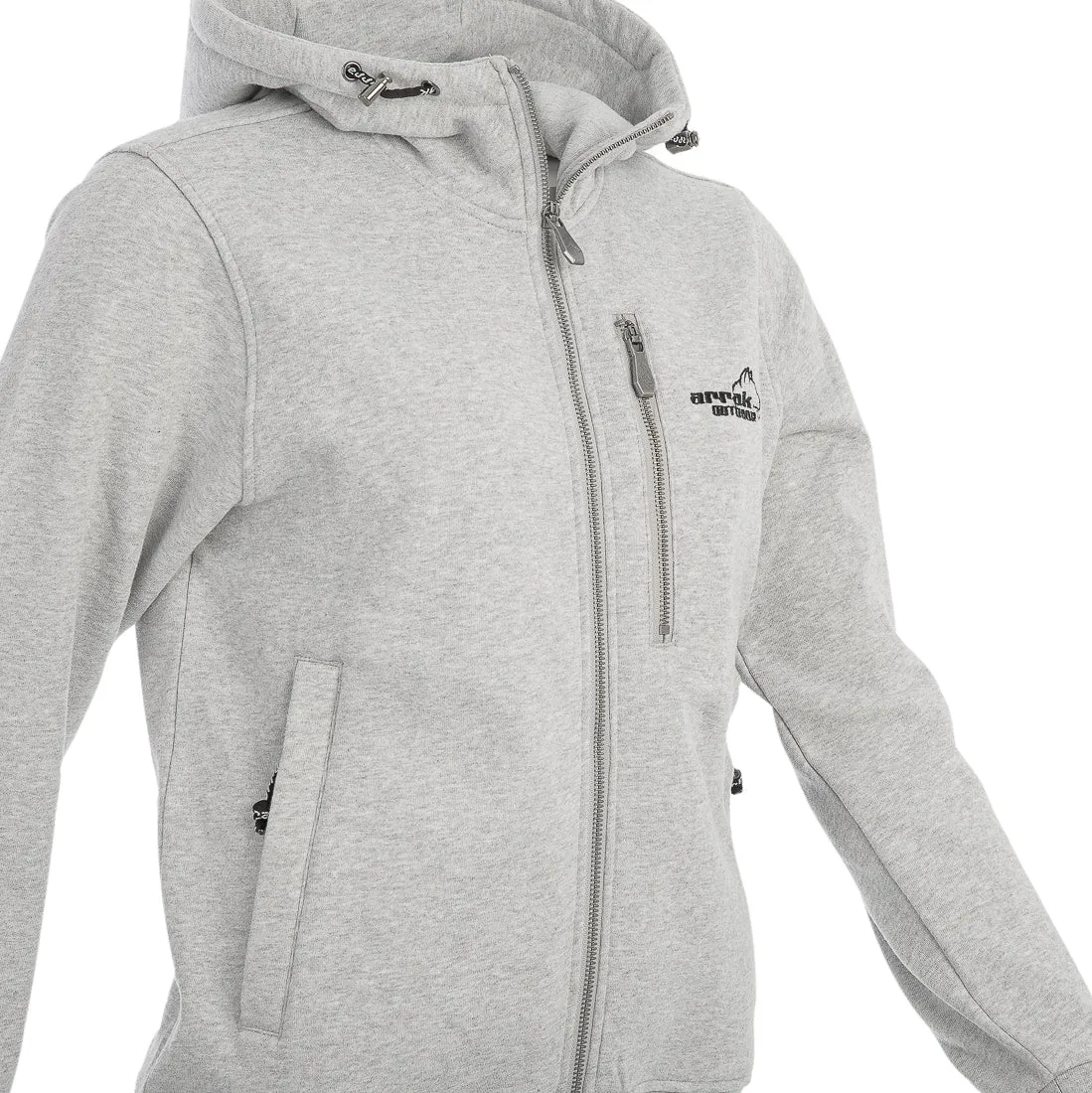 Sporty Hoodie Women (Gray Melange)