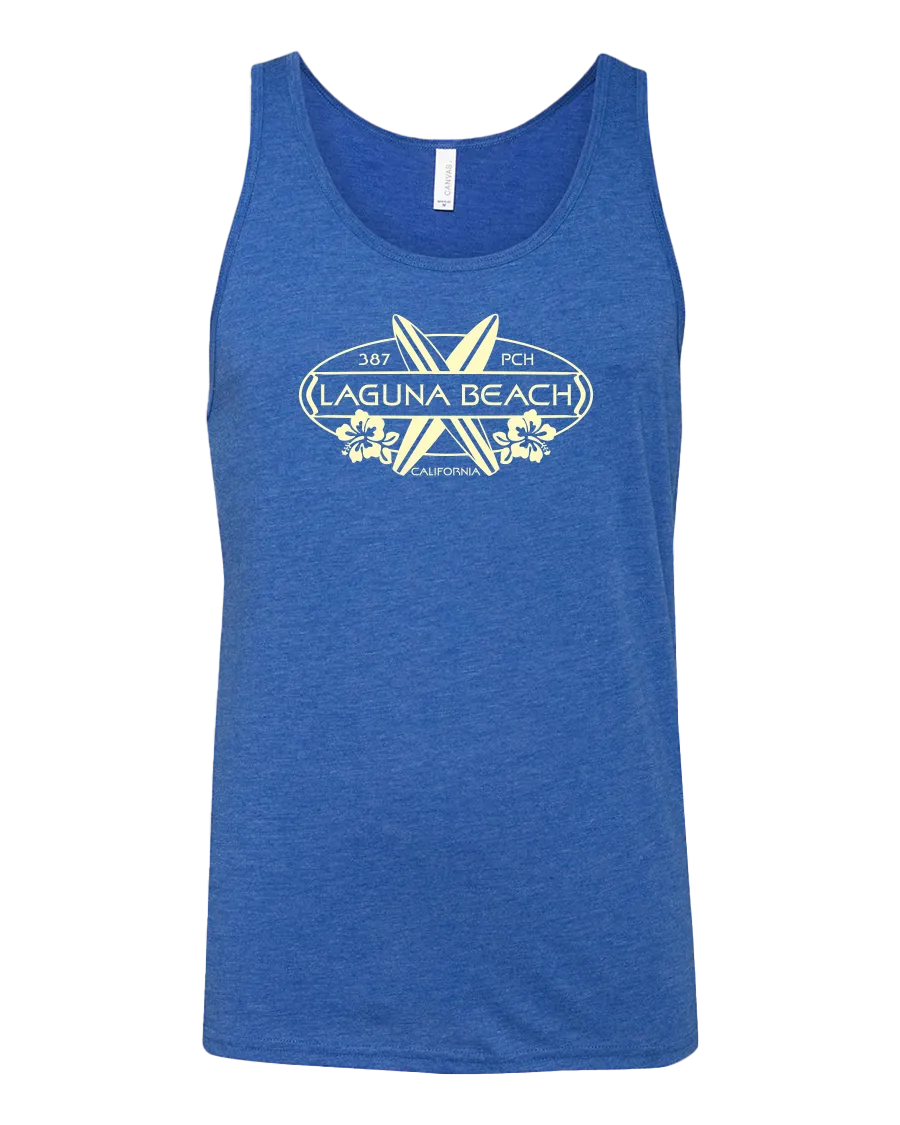 Surf Oval Tri-blend Tank - True Royal