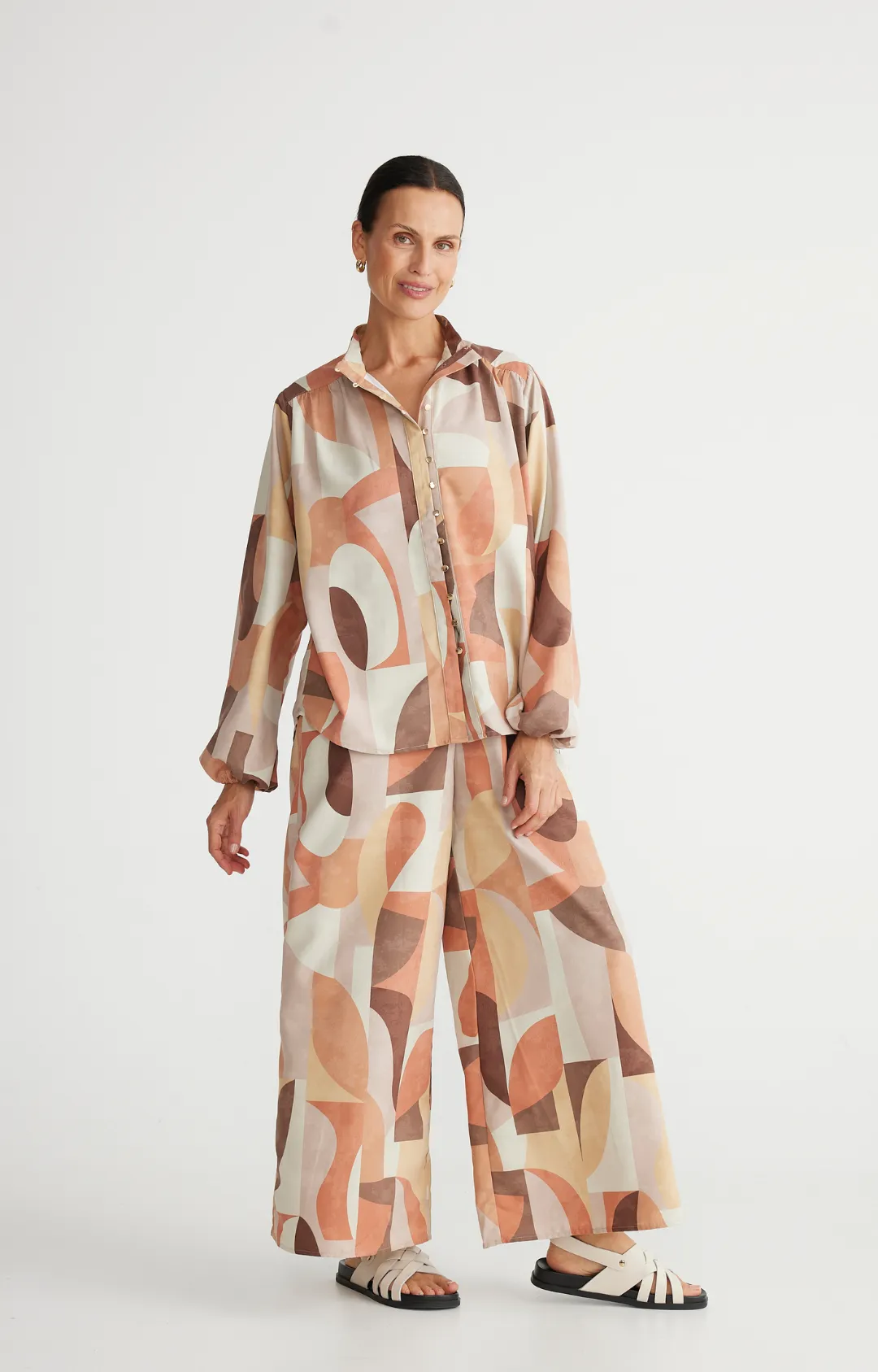 Sylvie Shirt - Earth Abstract