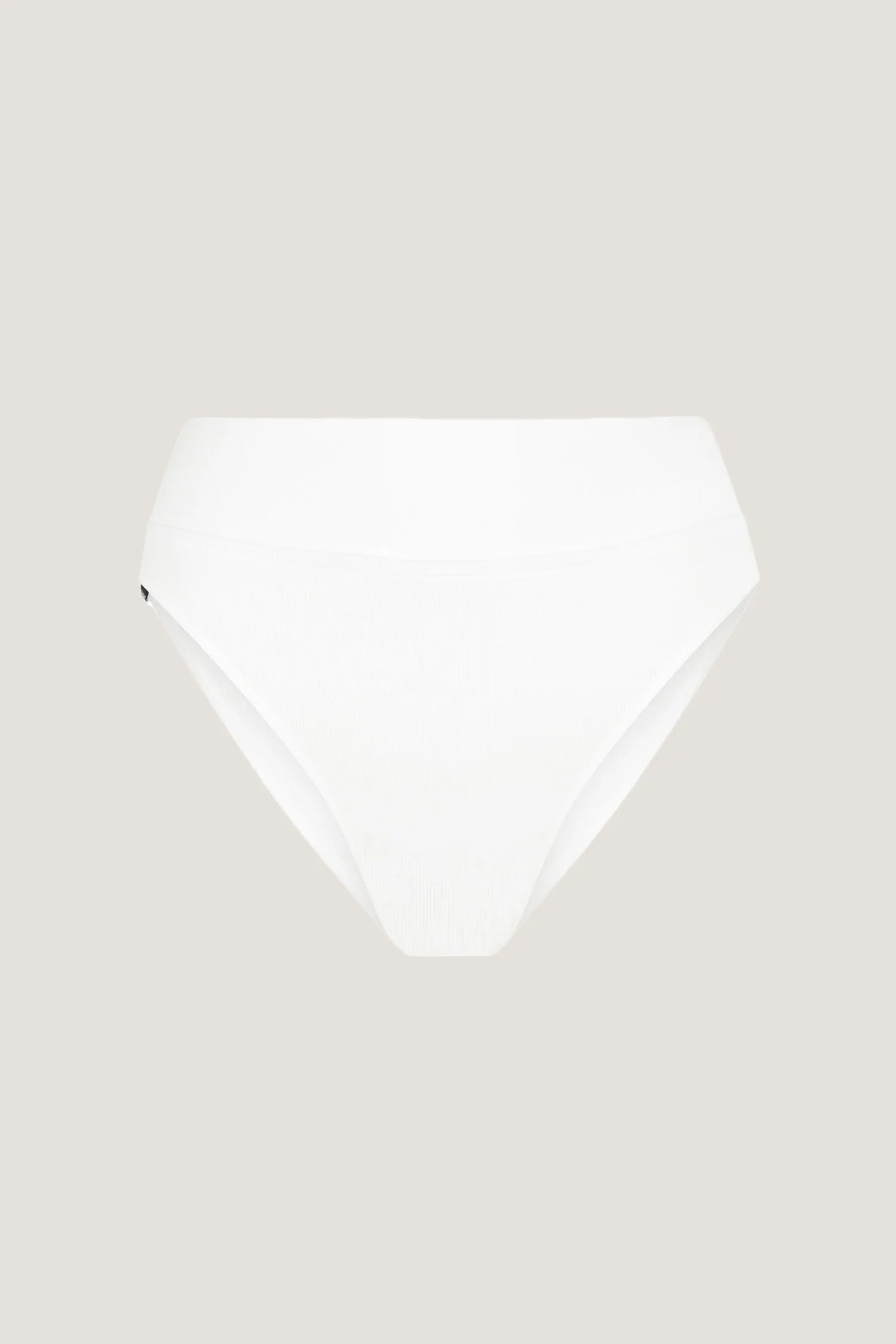 TAYLOR ORGANIC COTTON HIGH CUT BRIEF - IVORY RIB