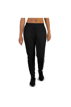 Triple Stripe Black Women's Joggers