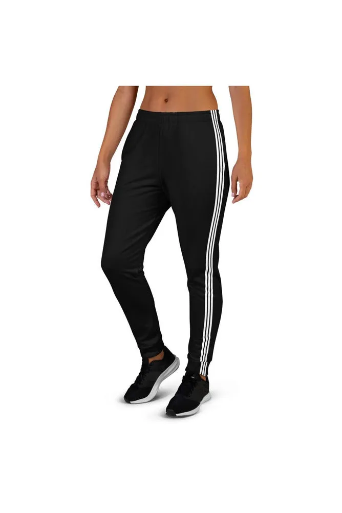 Triple Stripe Black Women's Joggers