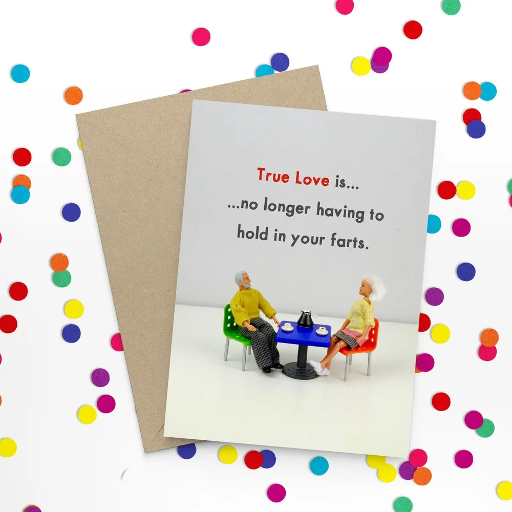  True Love  Farts  Greeting Card