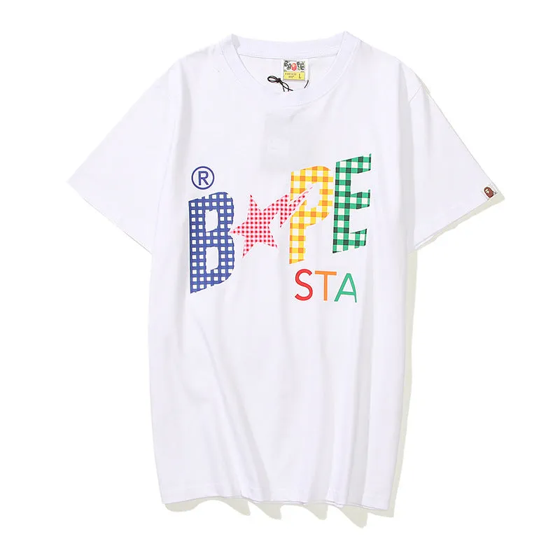 Unisex Casual BapeSta T-shirt