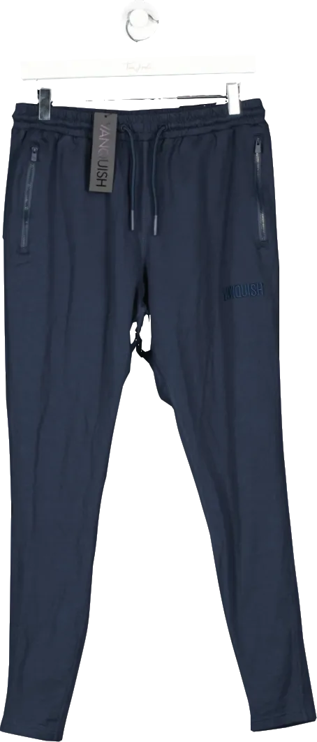 Vanquish Blue Essential Tapered Fit Sweatpants UK L