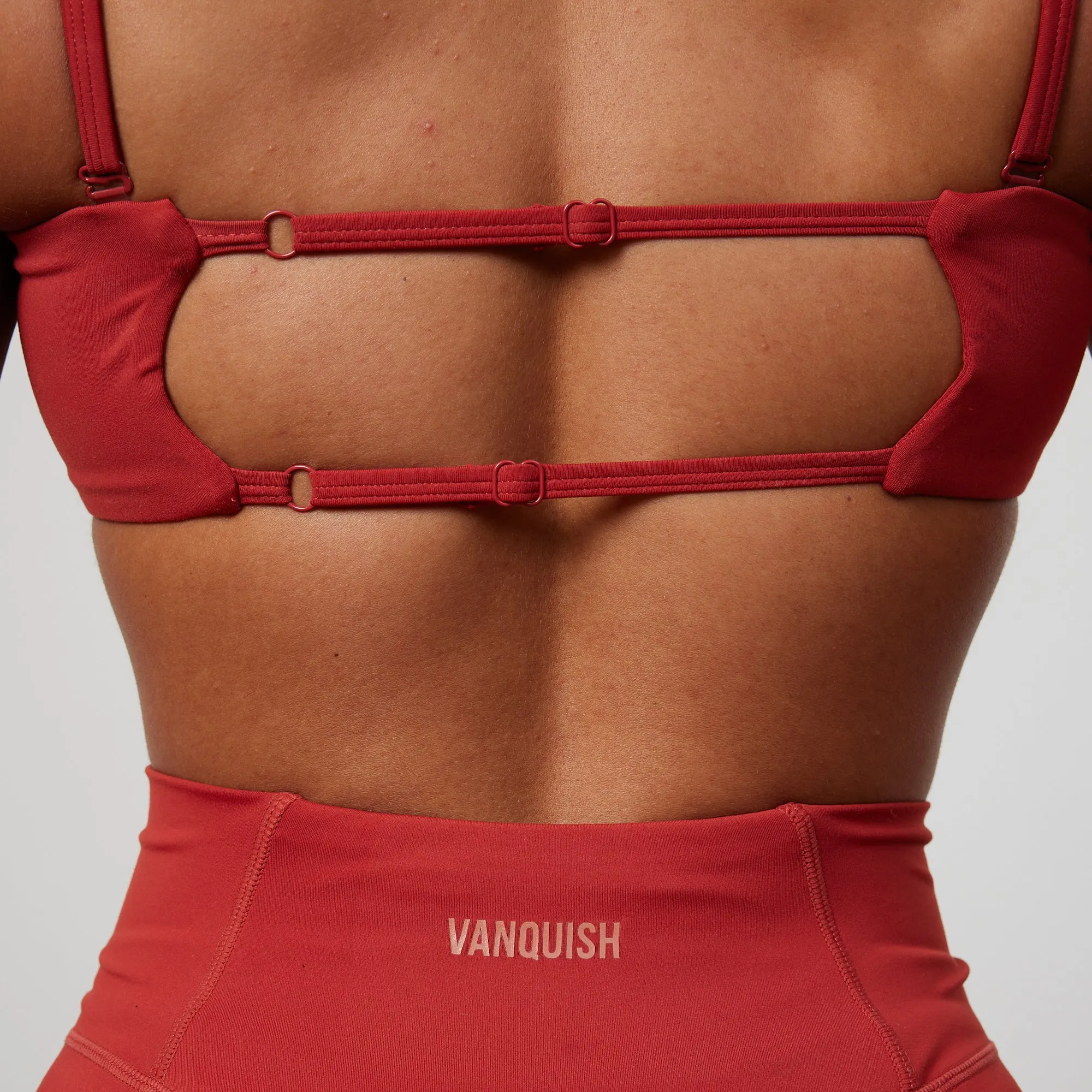 Vanquish Enhance Chilli Red Bandeau Bra