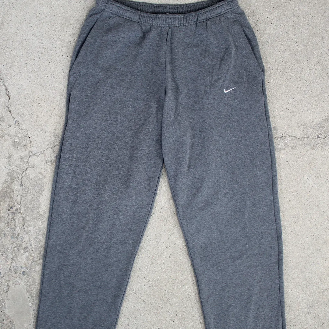 Vintage  Dark Grey Nike Check Sweatpants (L)