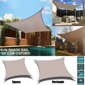 Waterproof Polyester Rectangle Shade Sail Canopy