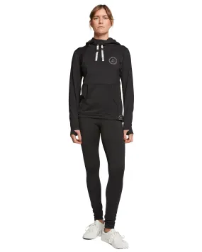 WOMENS SPLENDID BASE LAYER HOOD - TRUE BLACK