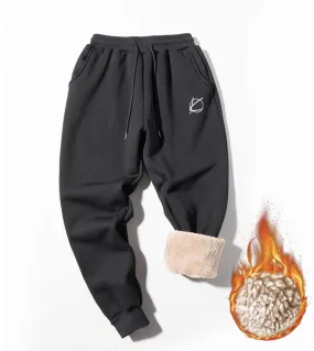 WOOL LINED SWEATPANTS - KO - BLACK